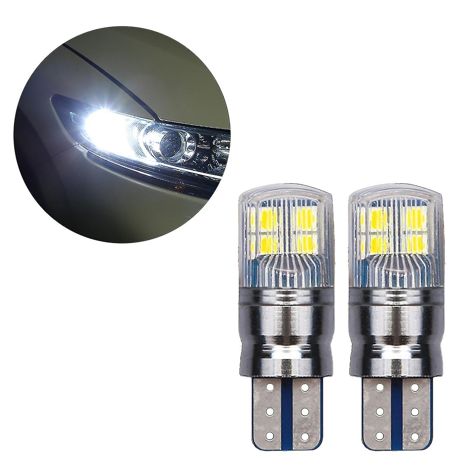 2pcs W5w 3030 Smd Car T10 Led Wedge Reverse Lamp Bulb For Clearance Light