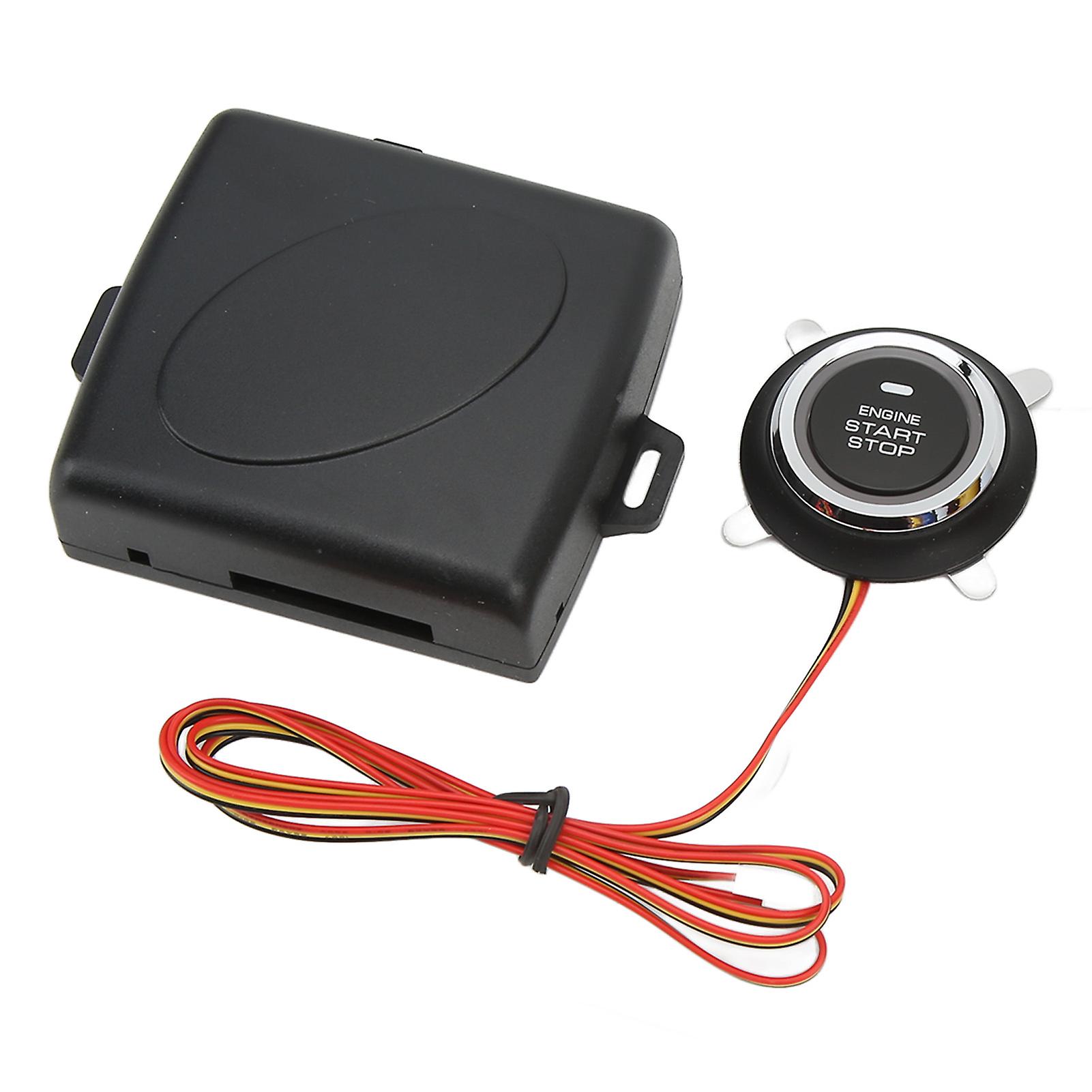 Smart Push to Start Ignition Kit Engine Start Stop Button System Universal for DC 12V Vehicles 