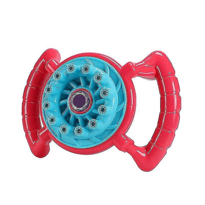 Bubble Blowing Toys Kids 12 Hole Steering Wheel Automatic Bubble Machine Magic Soap Water Summer Toys Kids Red