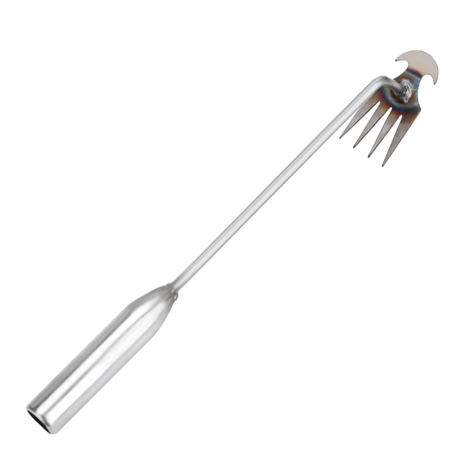 4 Teeth Manganese Weed Puller Long Handle Garden Weed Pulling Tool Garden Weeder Tool Uprooting Weeding Tool