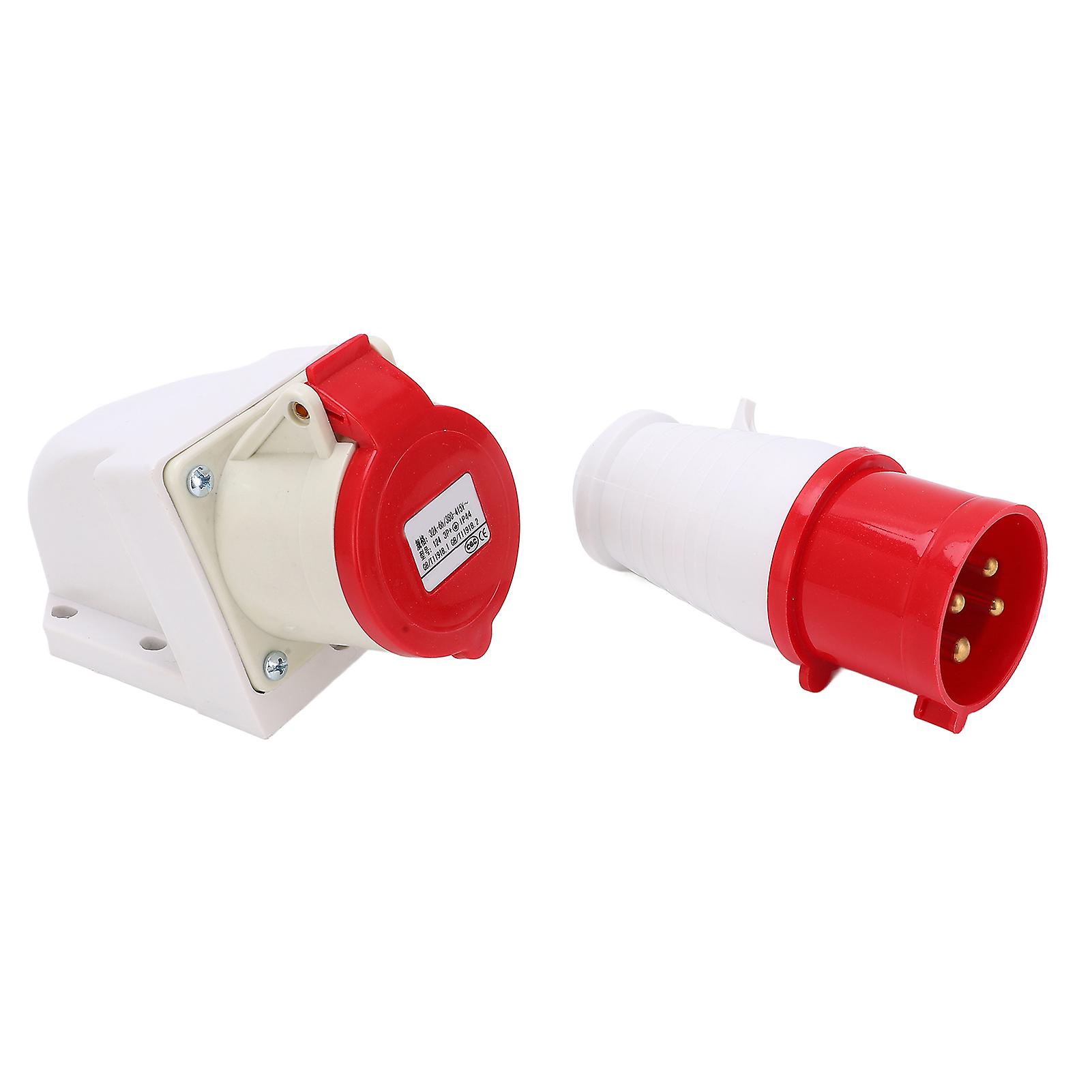 IP44 32A Industrial Plug and Socket Set - Waterproof, Durable, High Conductivity