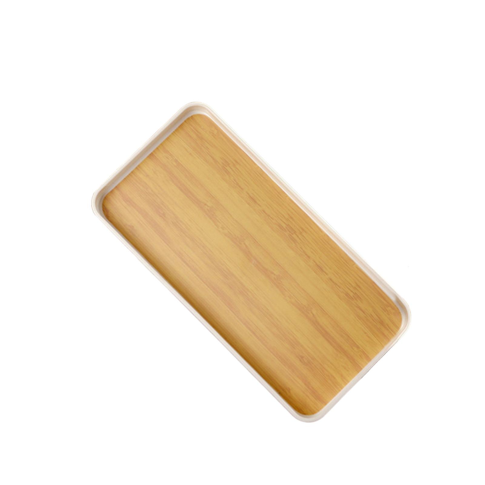 Fruit Plate Rectangular Serving Tray Oil Resistant Easy To Clean Widely Used Decorative Serving Platter Coffee Table Accessory