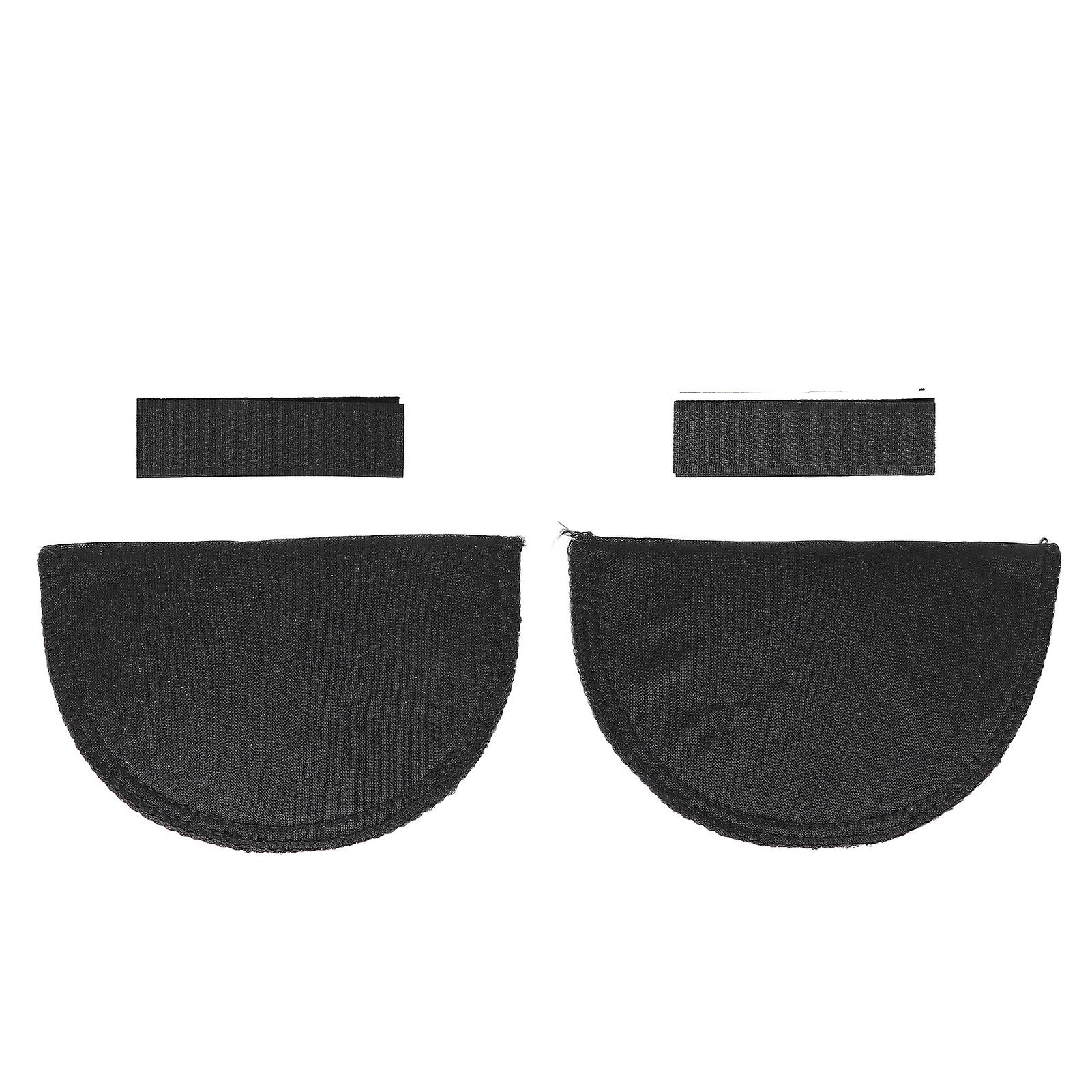 Soft sponge shoulder pads, comfortable, non-slip, reusable, thick, for clothing, black