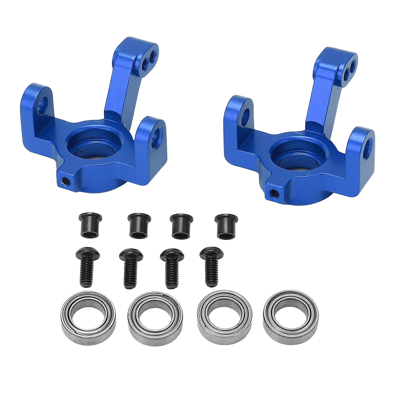 RC Car Steering Cup Aluminum Alloy Upgrade Parts Knuckle Arm for Traxxas Latrax Teton 1/18 Crawler Blue