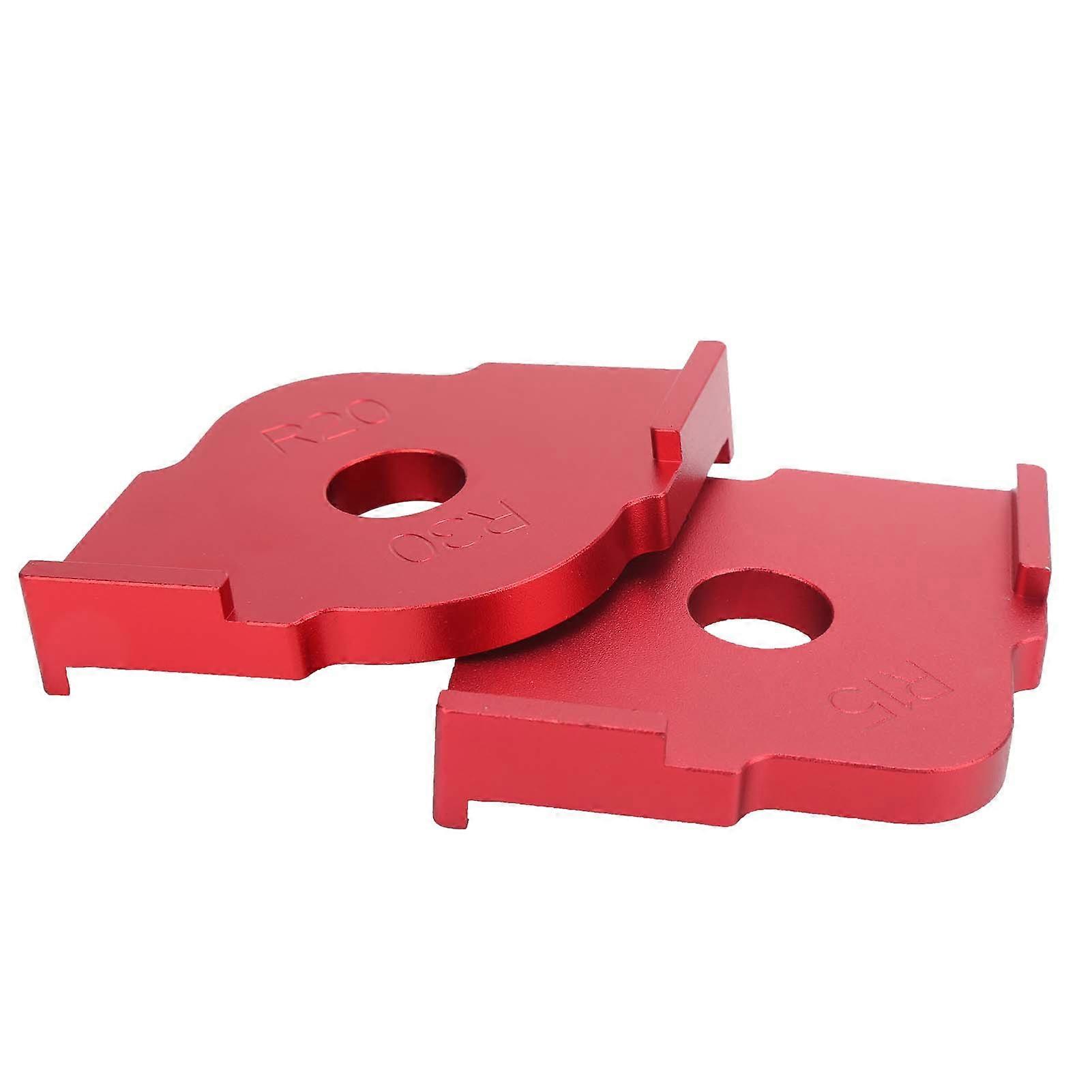 2Pcs Corner Radius QuickJig Template Semicircle Positioning Trimming Tool for Woodworking