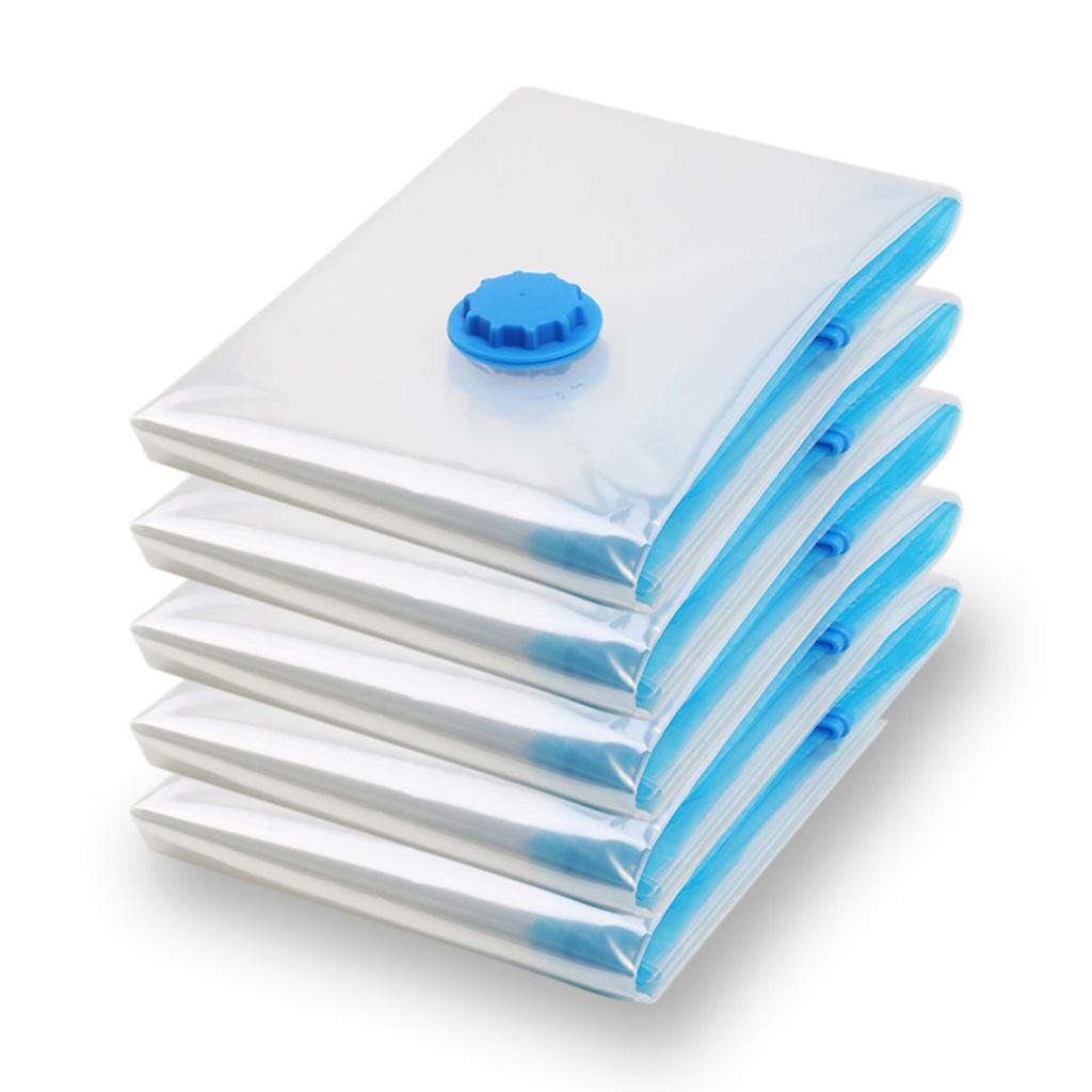 5Pcs Vacuum Storage Space Saving Bag Bags Compressed Travel Reusable Large-Saver