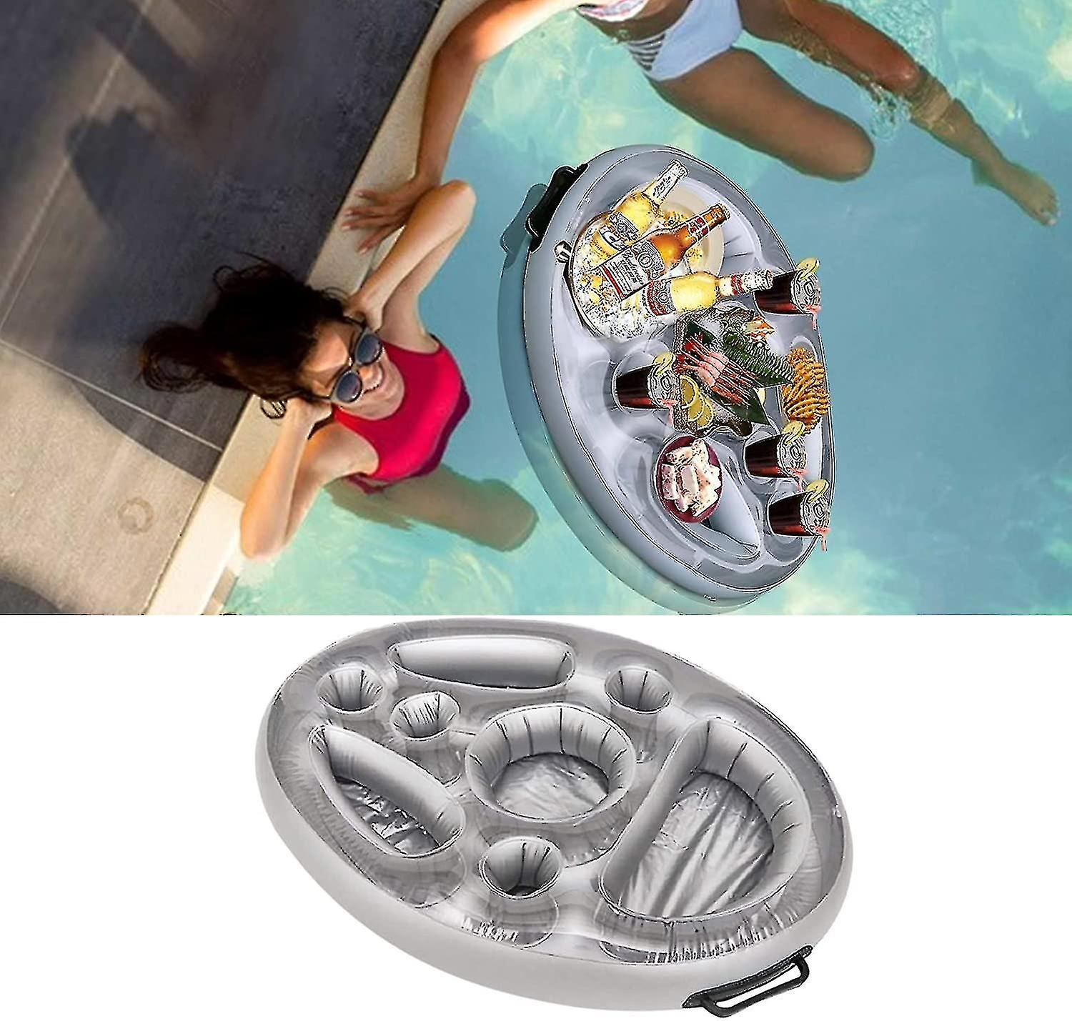 Jilong Riverland Schwimmende Kühlbox Für Pool & Strand – 74x61 Cm, Mit Getränkehaltern, Aufblasbar & Koppelbar