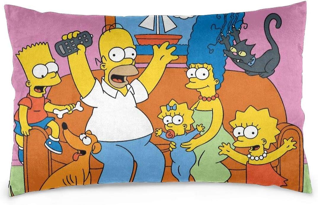 אנימה קריקטורה סימפסון כיסוי כרית דקורטיבי 40x60 ס"מ לזרוק כיסוי כרית כיסויי כרית לעיצוב הבית AB-5394