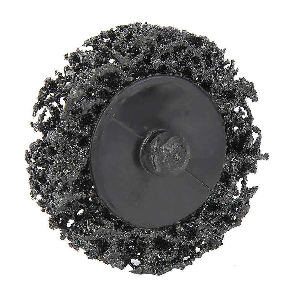 5pcs 2inch 50mm Poly Strip Disc Roll Lock Grinding Wheel Rust Paint Remover (Black)