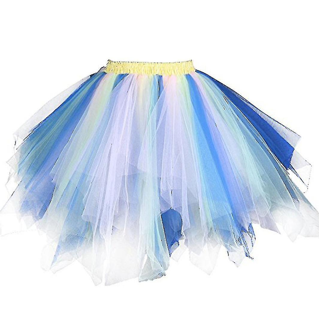 Női Szivárvány Szoknya Lányok Színes Tüll Alsószoknya Halloween Balett