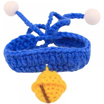 Veeki Bells for Cats and Dogs,Silent Bells of Pure Handmade Wool,Hand-Knitted Bells for Cute Small Dogs and Cats,Silent cat Collars,pet Accessories  S