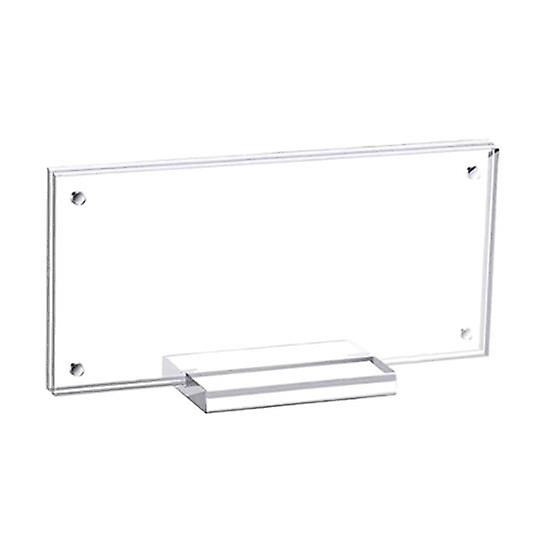 Acrylic Transparent Display Holder Money Frame with Base Smooth Edge Burr Free Double Sided Desktop Money Ticket Holder