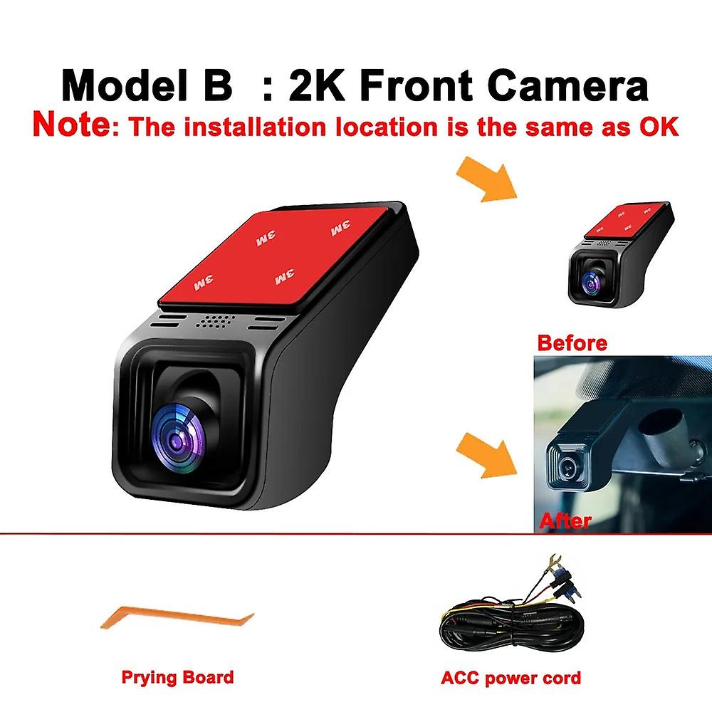 HD 4K 2160P WiFi Car DVR Dash Cam Camera 2K 1600P 24H Parking Monitor APP Control Car Driving Video Recorder for all cars