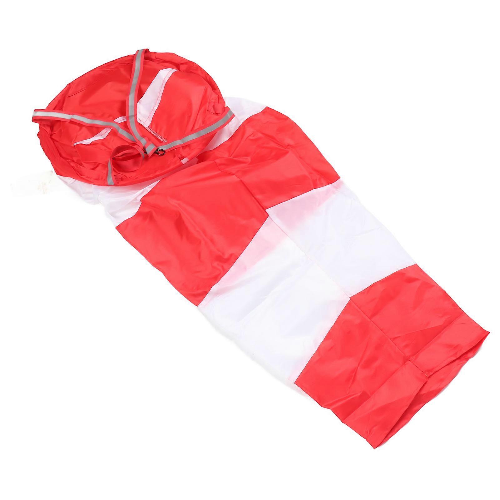 Windsock Lightweight Strong Polyester Wind Direction Measurement Sock Bag for Outdoor Farm Industry Red 100cm Fluorescent Style