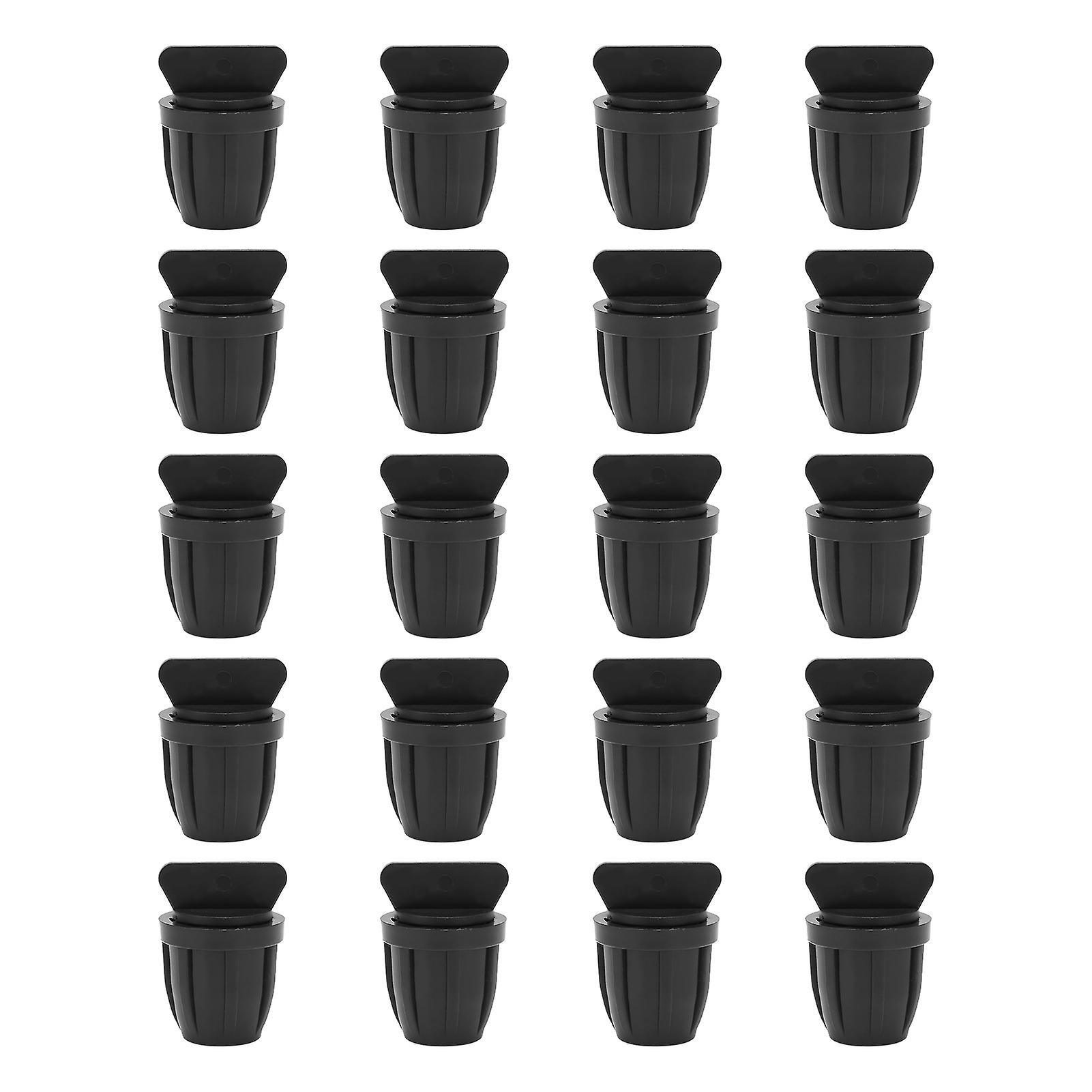 20PCS 8/11 Hose End Plug with Lock Drip Barbed End Plug for Drip Irrigation Tubing