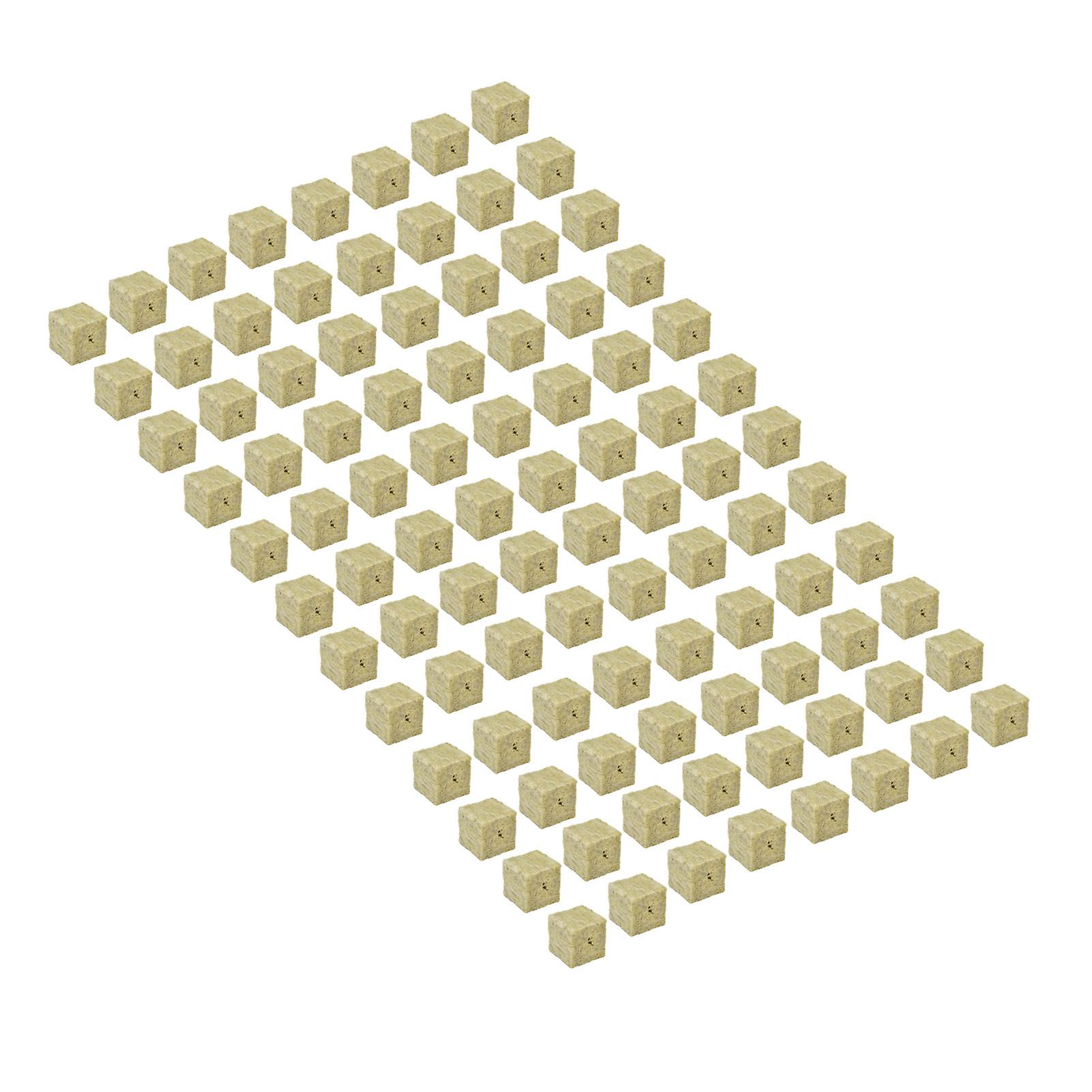 96PCS Pflanzensetzling Block Steinwolle Grow Block Starterstopfen Gartensetzling Block für landwirtschaftliche