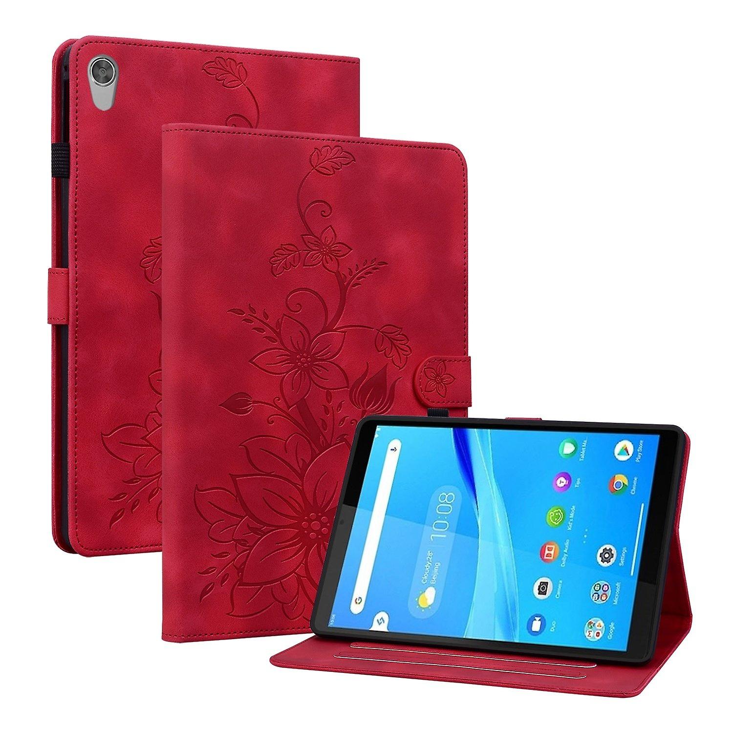 Embossed Leather Case For Lenovo Tab M8 HD 8.0