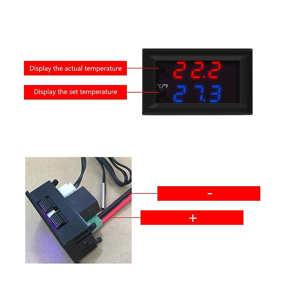 XD-2048 Digital LED Microcomputer Thermostat Switch Temperature Controller (24V)