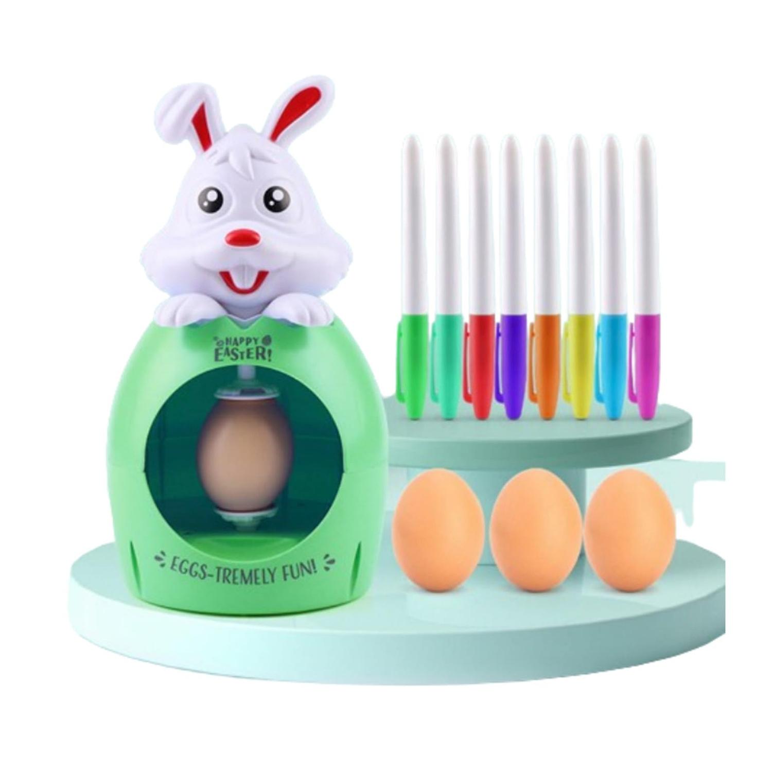 Easter Egg Decorating kit Bunny Spinner Egg Decorating Machine Easter Toy Green