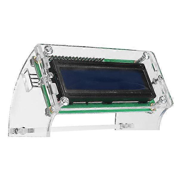 Iic / I2c 1602 Blue Backlight Lcd Display Module With Shell Bracket