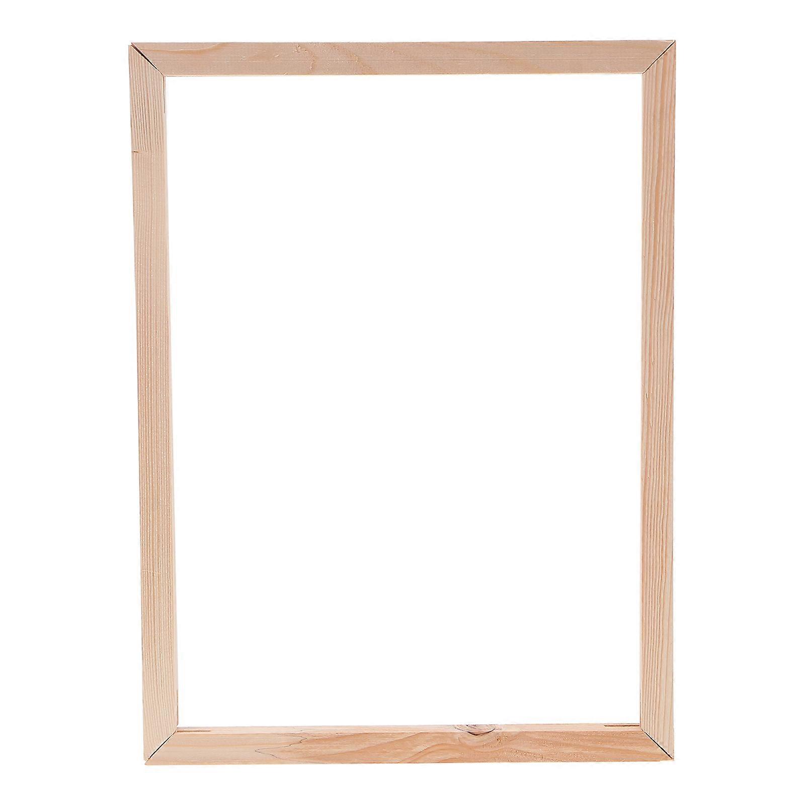 1 Set of Oil Painting Frames Solid Wooden Canvas Frame DIY Arts Accessory