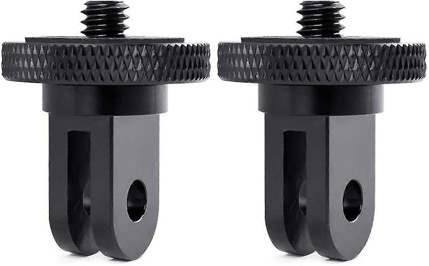 KINCJON Set 2 adaptoare trepied camera, Ephe, Compatibile cu GoPro Hero10/Insta360 ONE X2/Go 2/Xiaomi Yi, Aluminiu, Negru