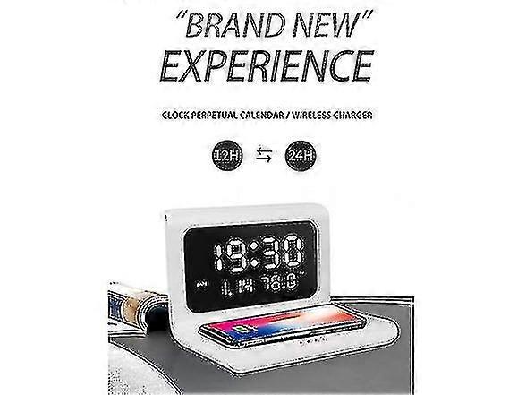 10w Wireless Charger Pad Led Display Alarm Clock