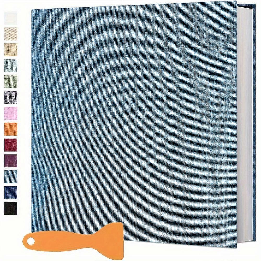 20 Sheets/40 Pages Large Self Adhesive Photo Album - Strong Adhesive Pages, Ample Space, Simple Design, Spacious Capacity, Protective Case - Ideal for