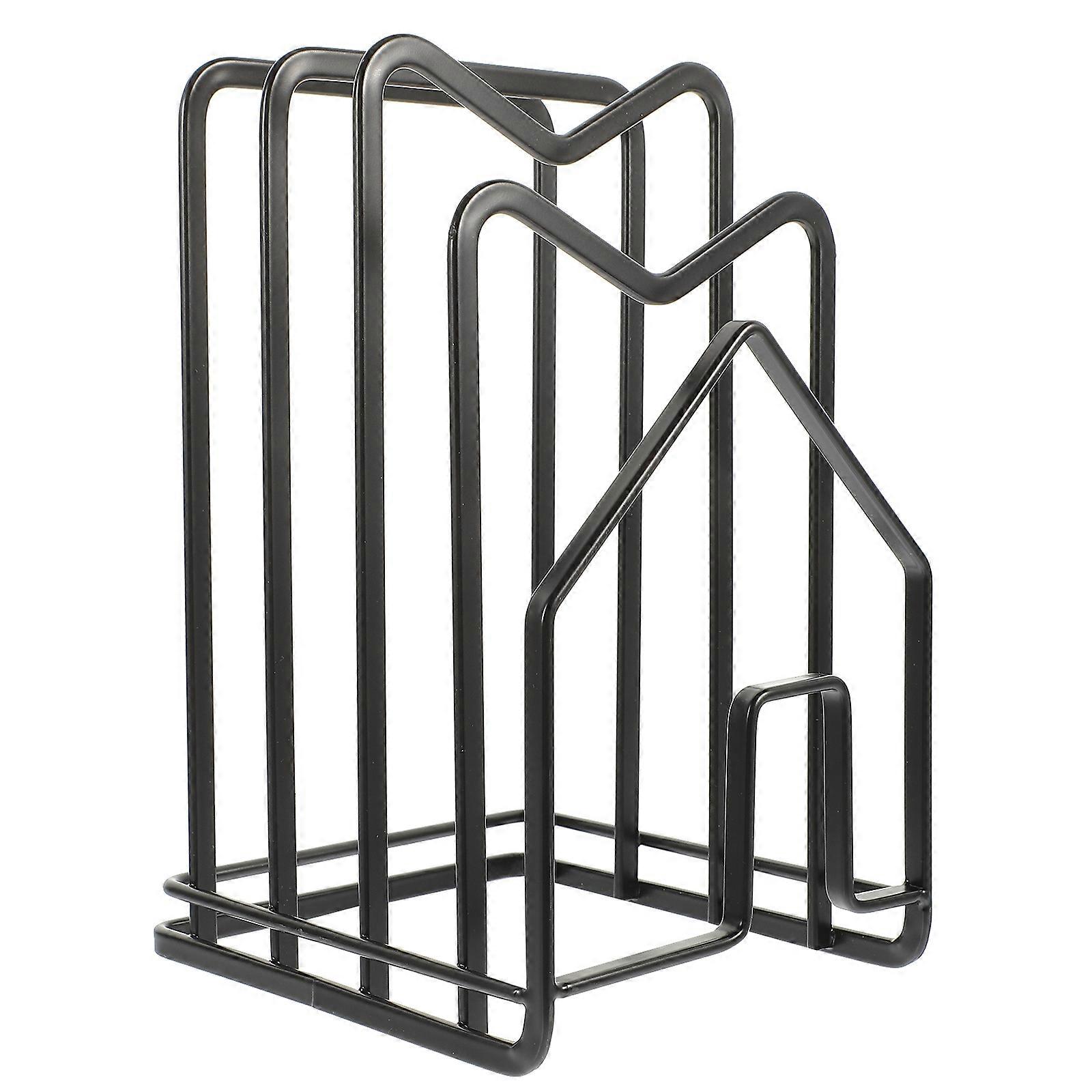 Multifunctional Kitchen Pot Cover Rack Iron Kitchenware Filter Storage Rack