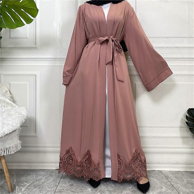 Open Abayas for Women Dubai Arabic Long Muslim Hijab Dress Casual Plain Eid  Abaya Kimono Cardigan Kaftan Robe Islamic Clothing | Fruugo UK