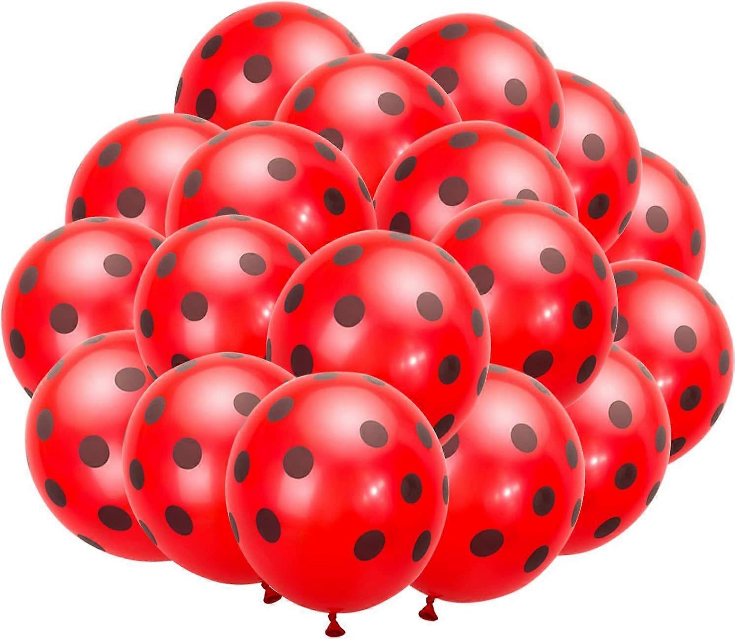 60 Pieces Ladybug Latex Balloons Ladybug Theme Party