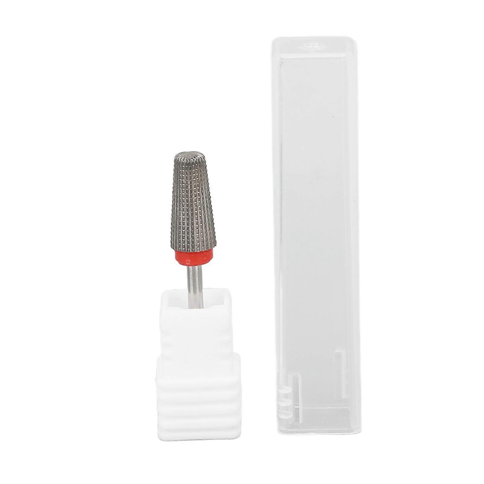 Nail Drill Bit Tungsten Steel 3 Teeth Types Multifunction Red Circle Nail Polishing Bits