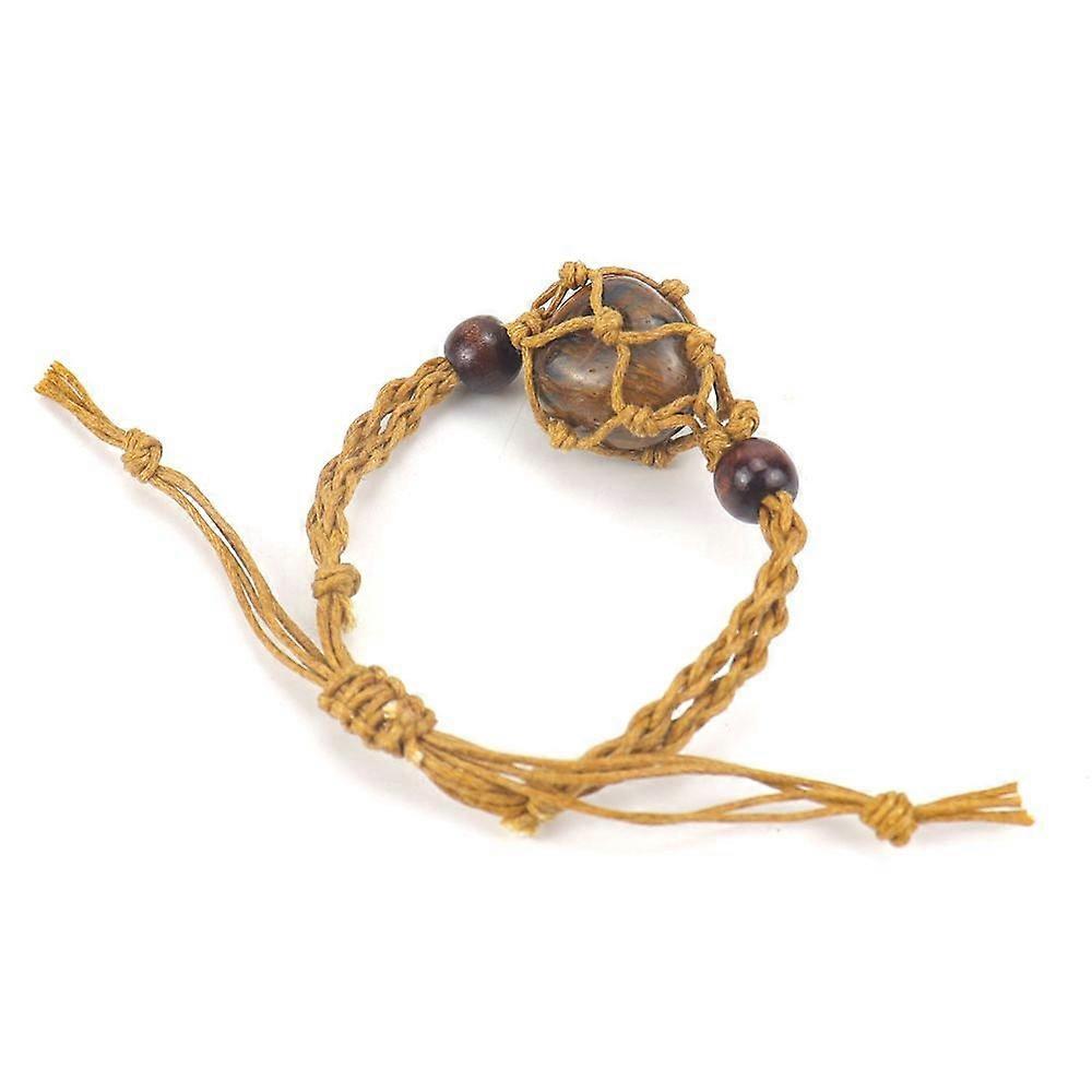 Bracelet - Tiger's Eye Mesh Charm - Bold Energy