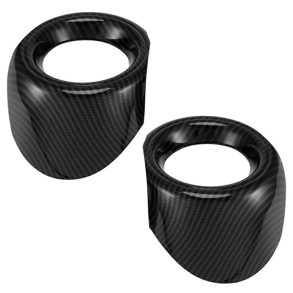 Bil fram dimljus trim ring för 2015-2017 dimljus skyddslock kolfiber