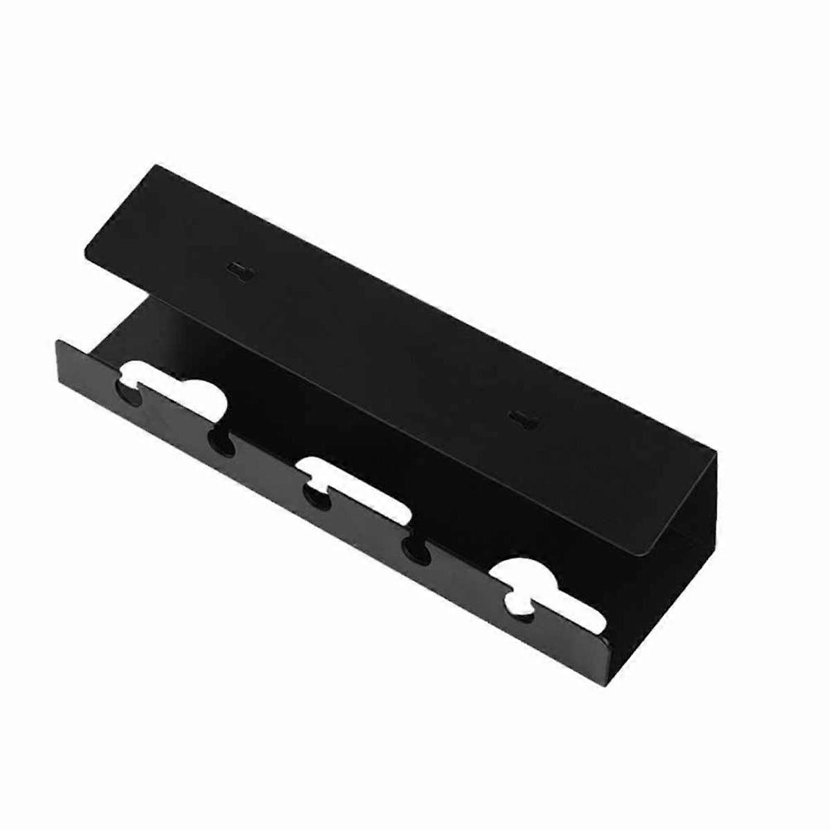 Under Desk Cable Management Cable Tray Under Desk with Clamp Power Strip Cord Holder No Drilling Sturdy Spacious (Black)