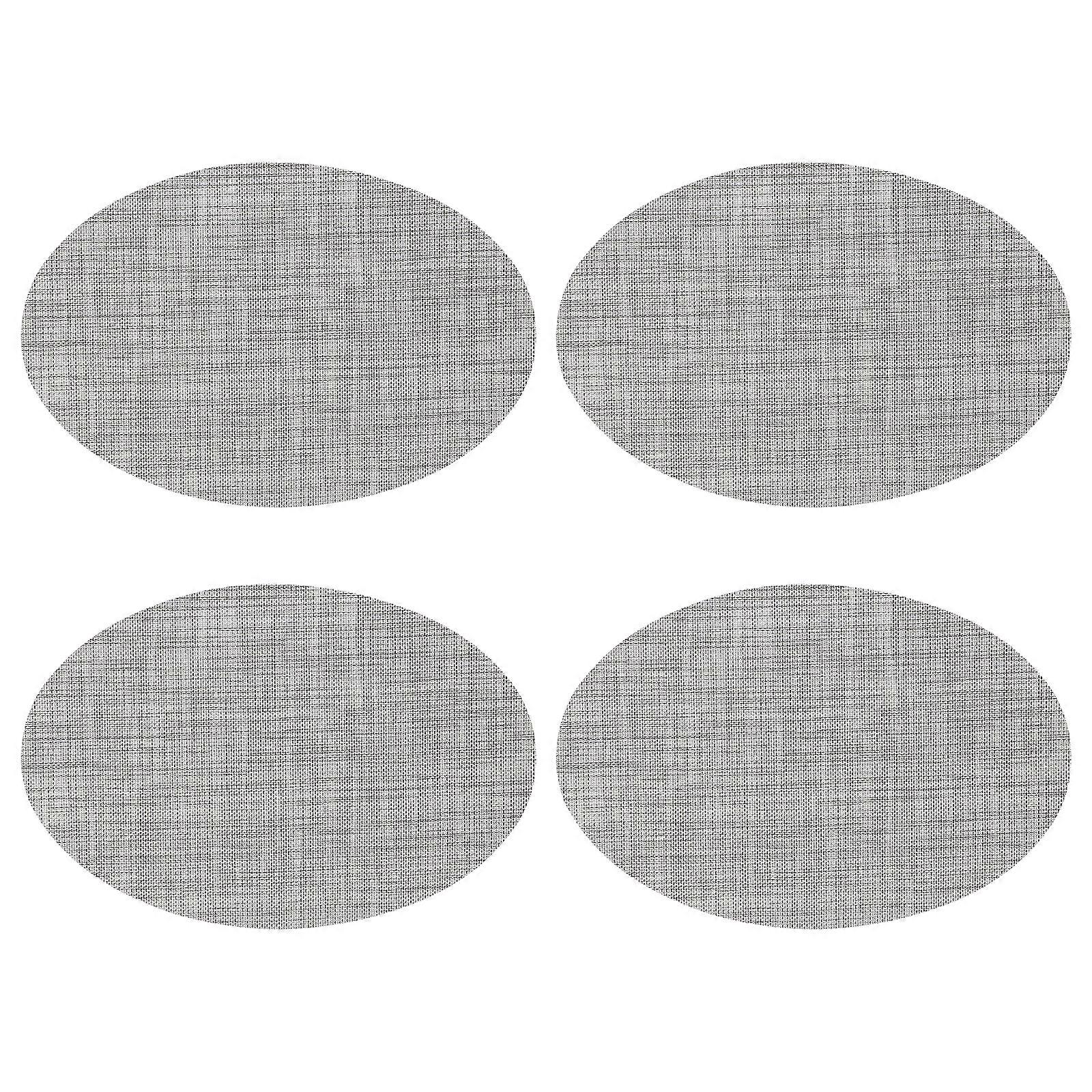 4pcs Anti-slip Table Mat Stain-resistant Insulated Washable Fork Mat Desk Mat
