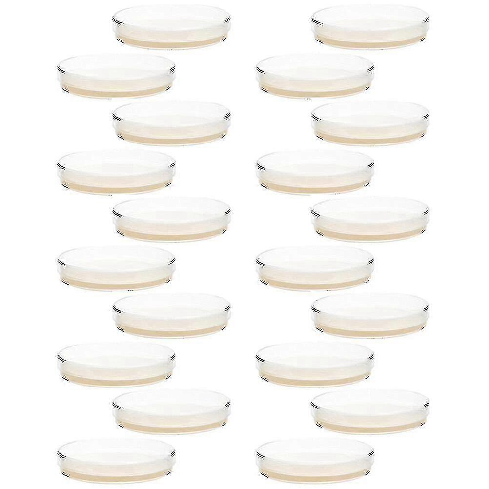 For 20 Pcs Petri Dishes with Pre-poured Agar Plates - Science Experiment Supplies for Laboratories