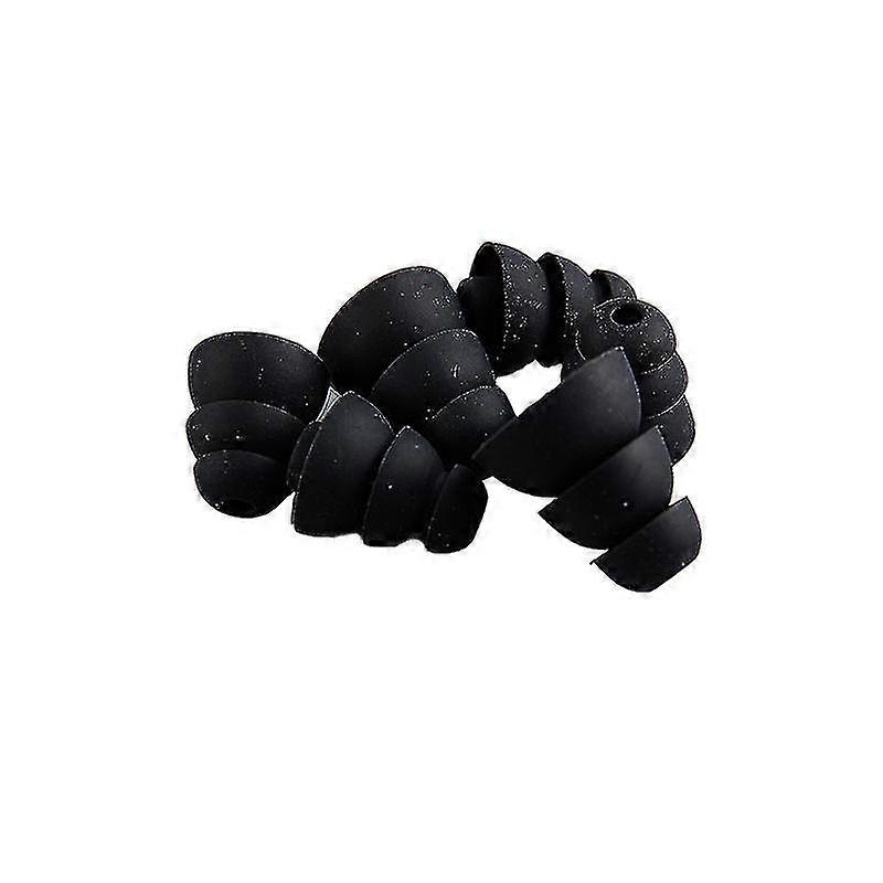 6pcs Three Layer Silicone In-ear Earphone Covers Cap Replace Earbud Bud Eartips
