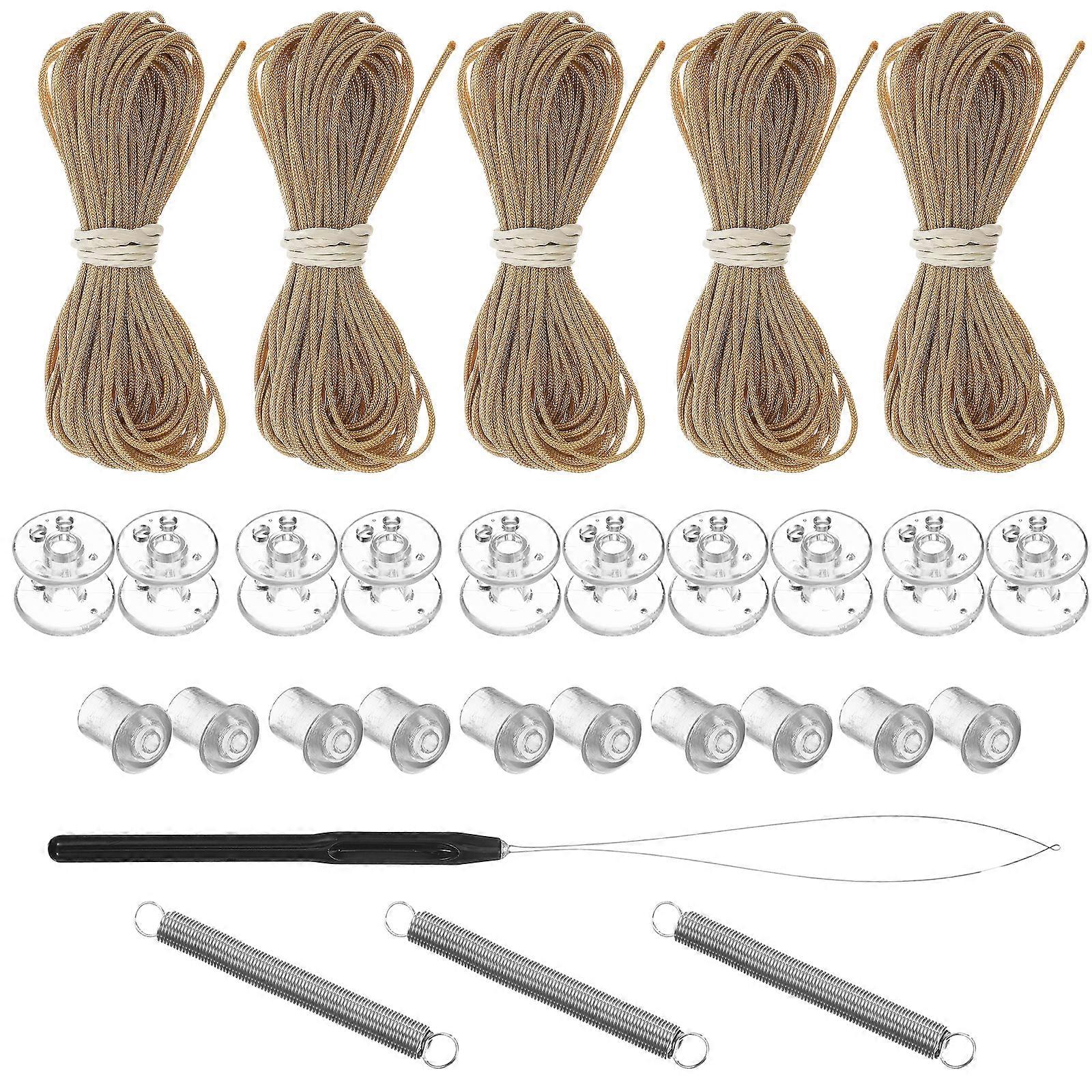 1 Set Pleated Shade Repair Kit Camper Pleated Shade Cord Hold Down Pulley Rv Window Shade Accessories