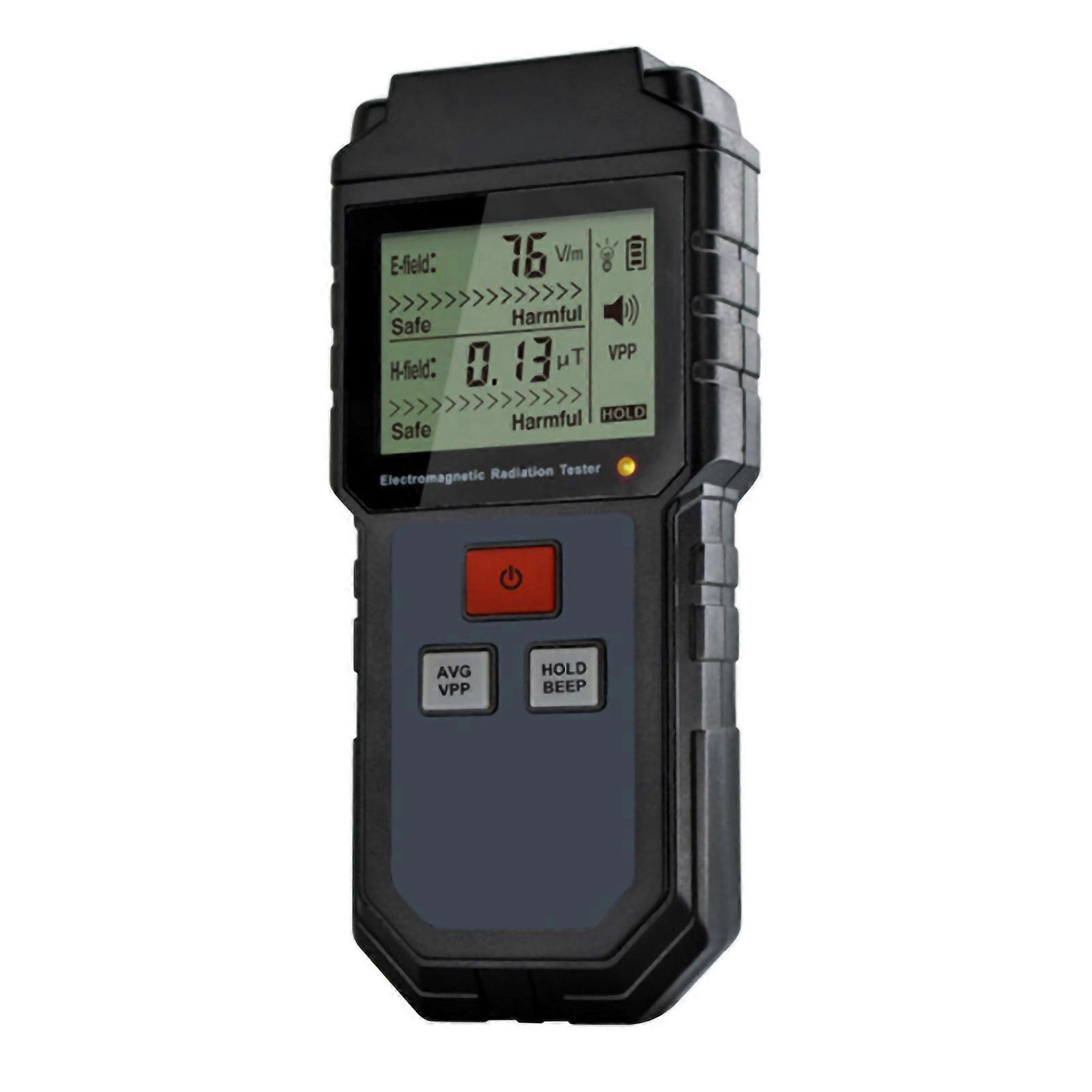 Electromagnetic Field Radiation Detector Portable Handheld EMF Monitor with HD LCD Screen
