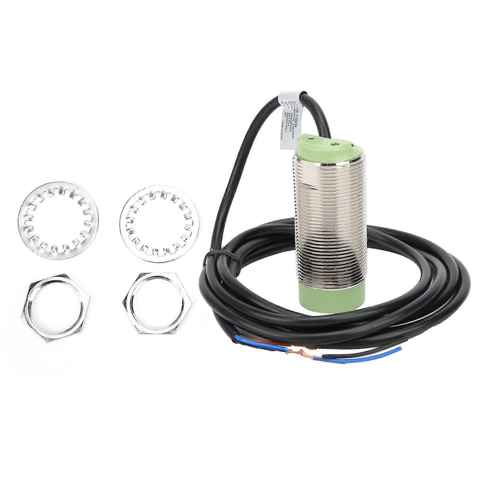 BERM Proximity Switch Cylindrical Normally Open Sensor with 1.2Meter Cable 10?30VDC15DN YEMAA