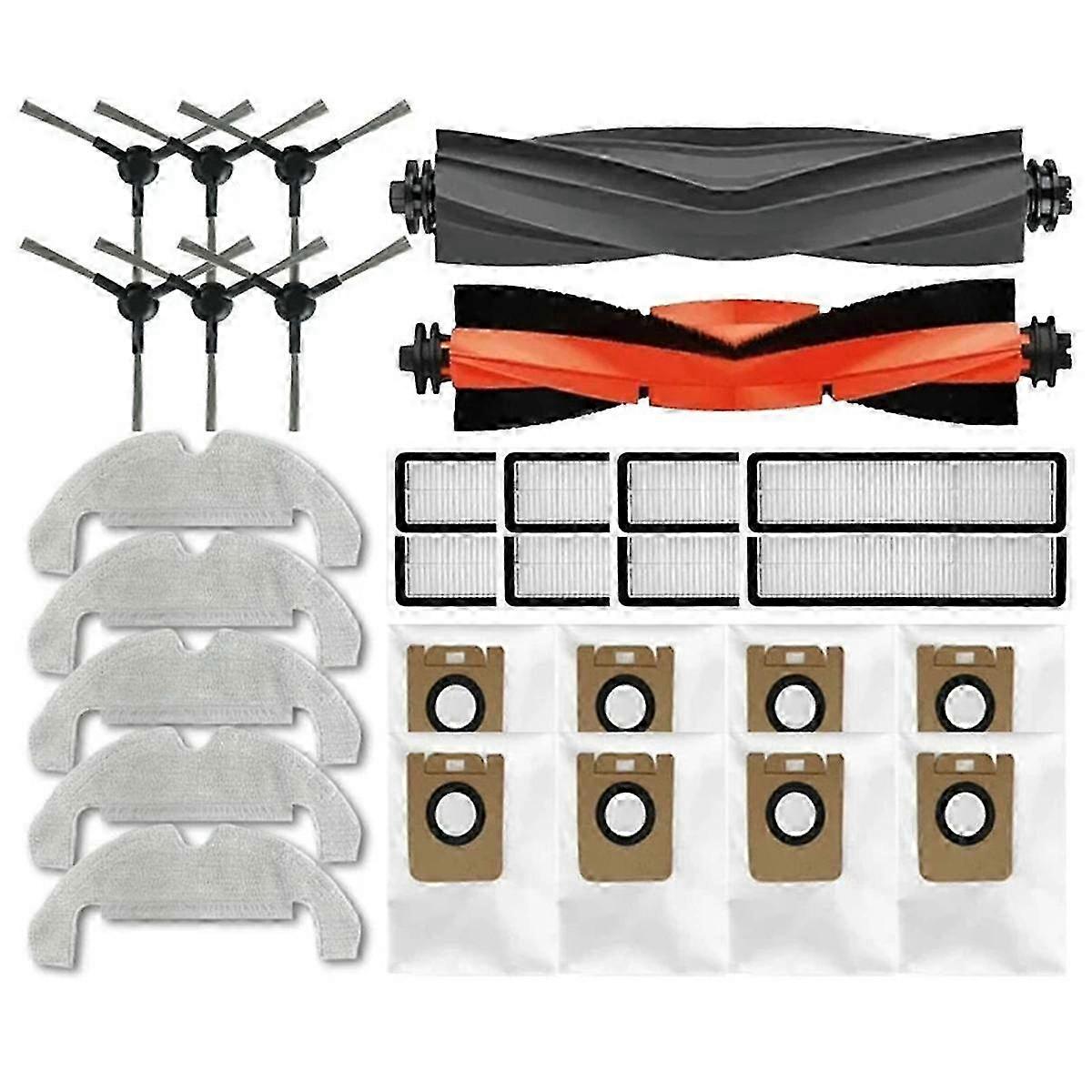 Accessories For D9 Plus Bot D10s Plus Robot Vacuum Spare Parts Main Side Brushes Mop Cloths Hepa Fi