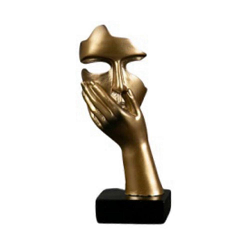 Nordic Statue Abstract Resin Desktop Ornaments Sculpture Figurines Face Character Art Crafts Office