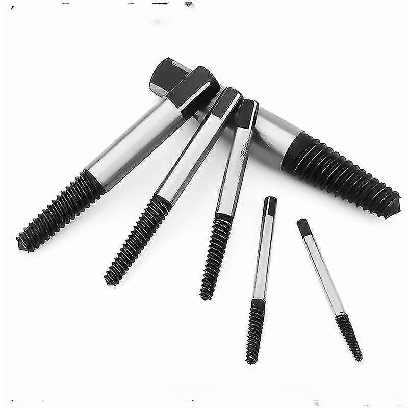 6pcs Pipe Thread Degree Plug Tap, Screw Extractor