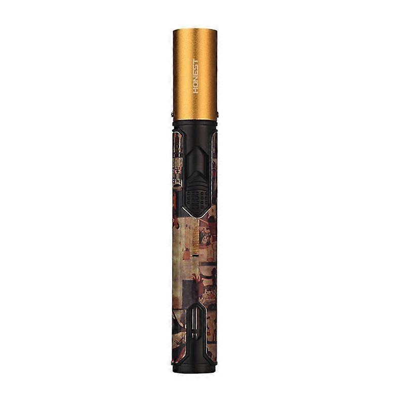 Honest new windproof torch lighter moxibustion cigar incense spray gun portable outdoor large capacity lighter