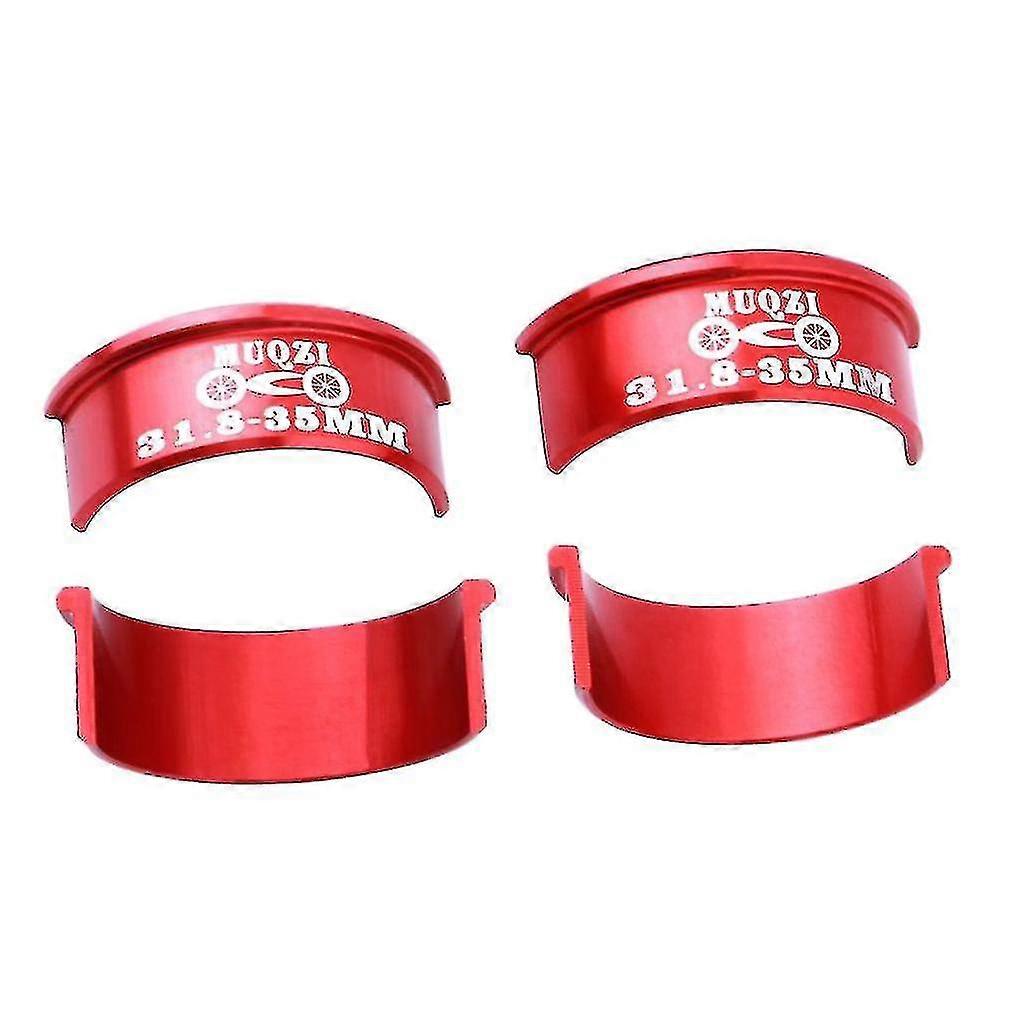 4 Pieces Bicycle Handlebar Shim 31.8mm To 35mm Stem For Mtb Road Bike Black
