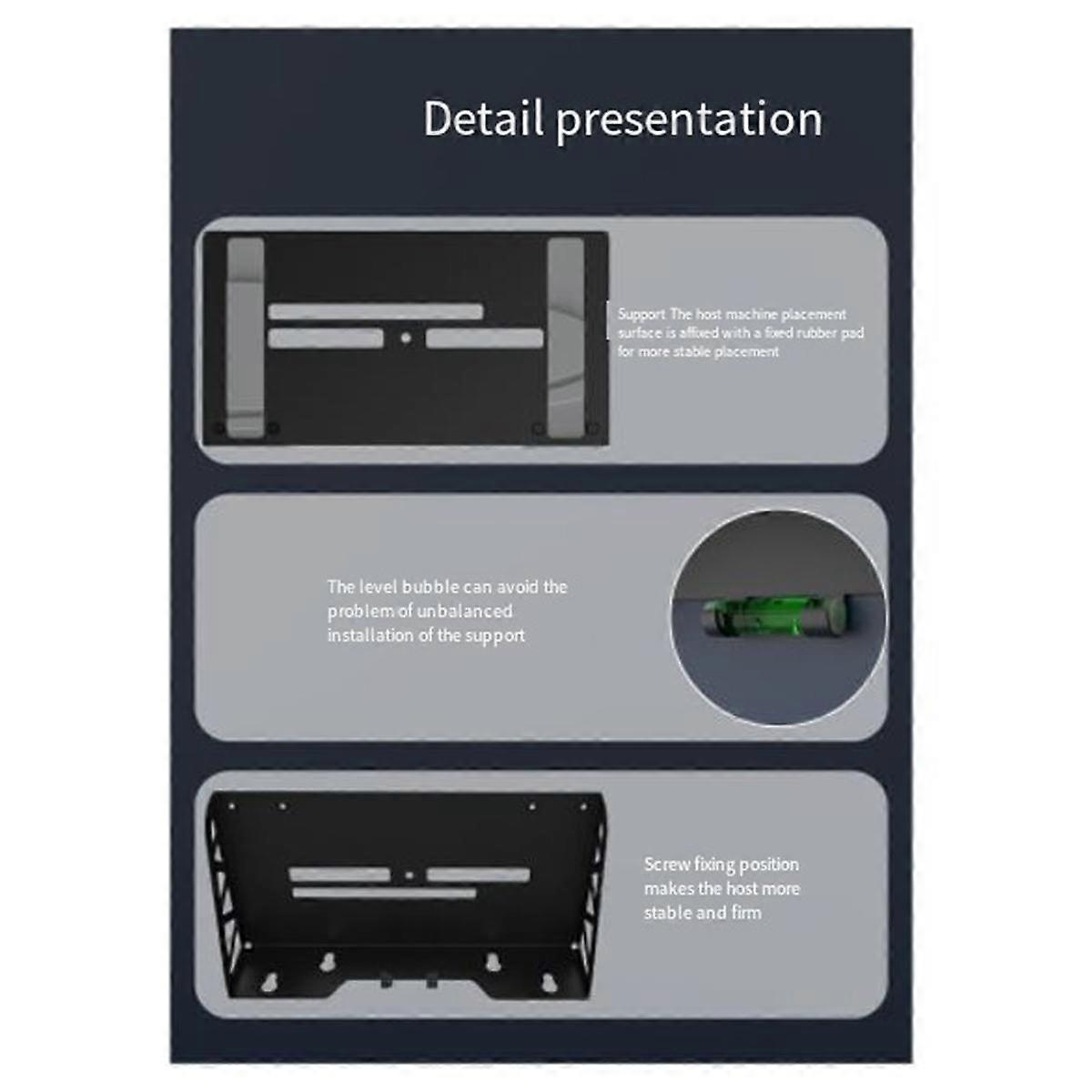 Supporto per console con supporto a parete per stazione di ricarica sottile, supporto verticale