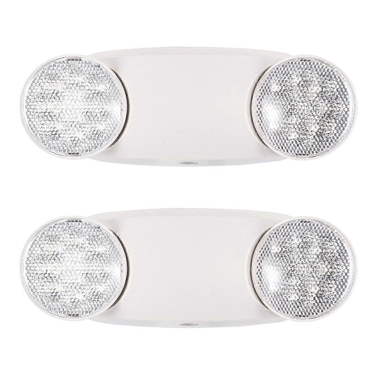 Emergency Exit Lighting Fixture with 2 LED Bug Eye Heads US Standard Emergency Light Double Spotlig