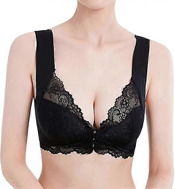 Women's Plus Size Front-closure Lace Woman Posture Corrector Bras Comfort Seamless Full Coverage Bras