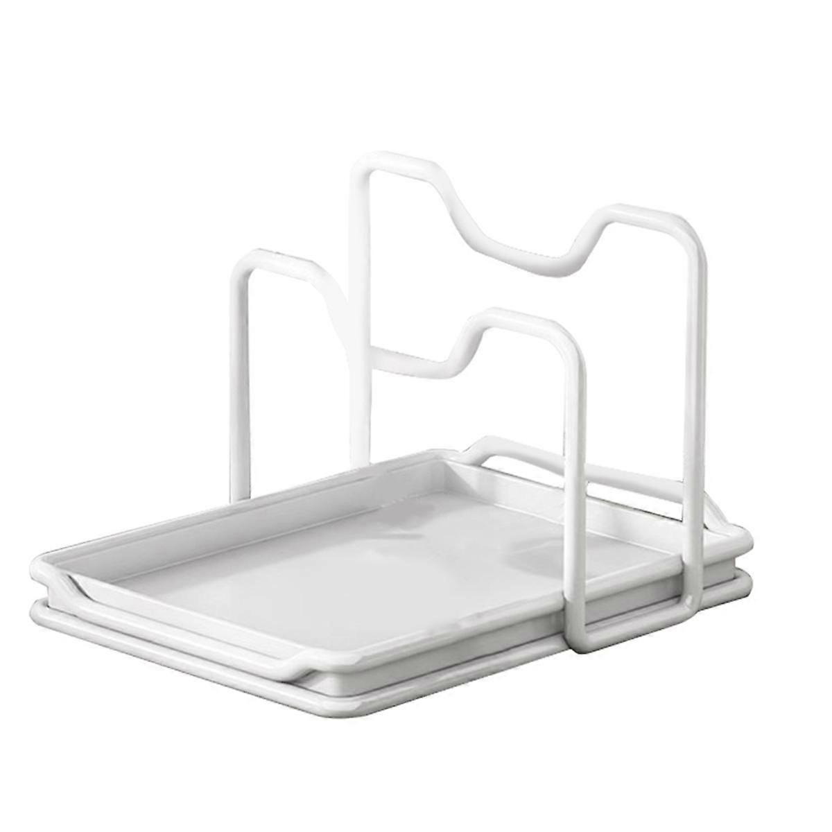 Lid Rack Pan Pot Cover Rack Pan Lid Organizer Stove Spoon Holder Pan Organizer Rack for Cabinet Pot
